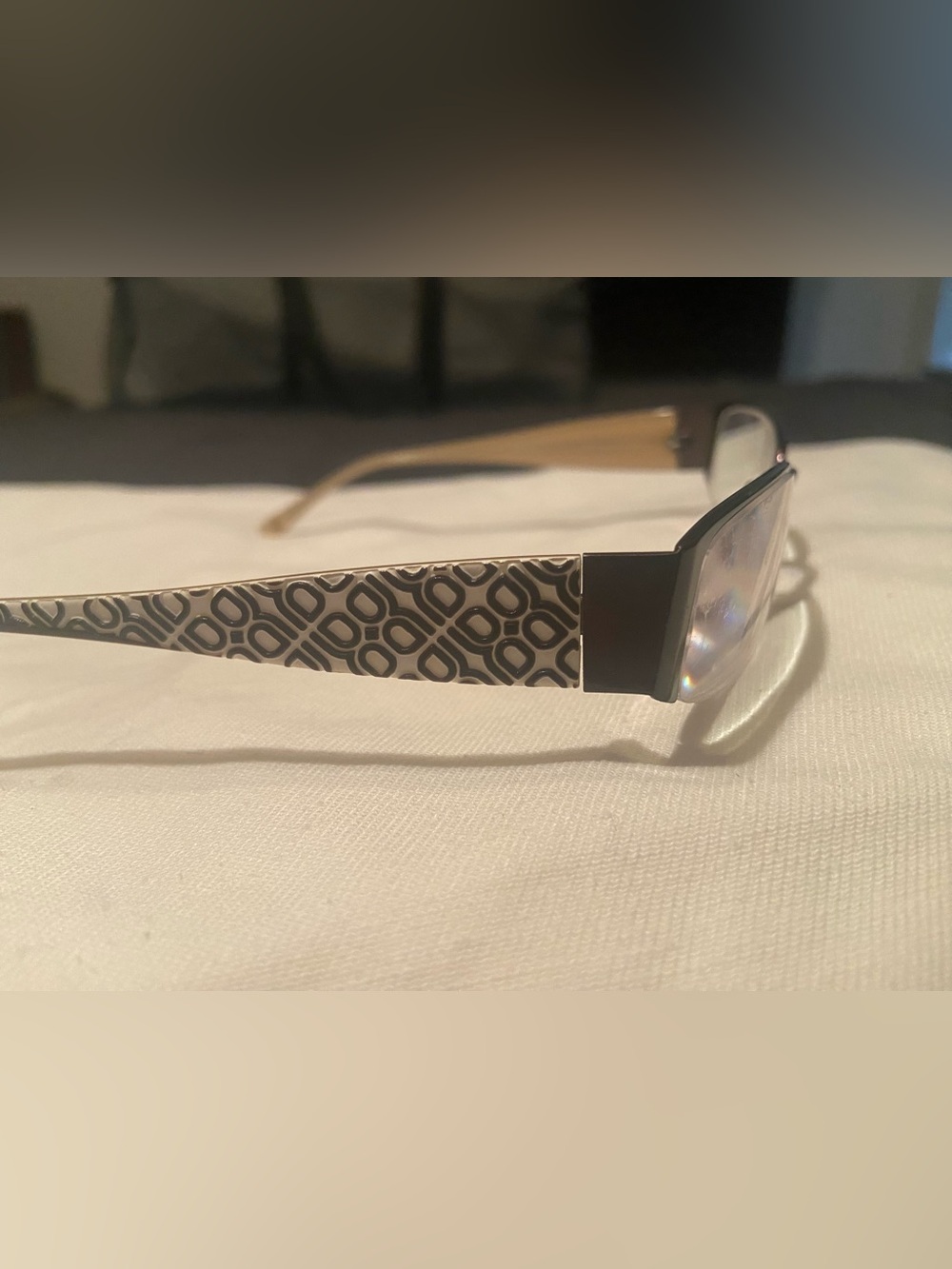 BCBGMaxAzria Vintage Brown and White Patterned Women's Glasses